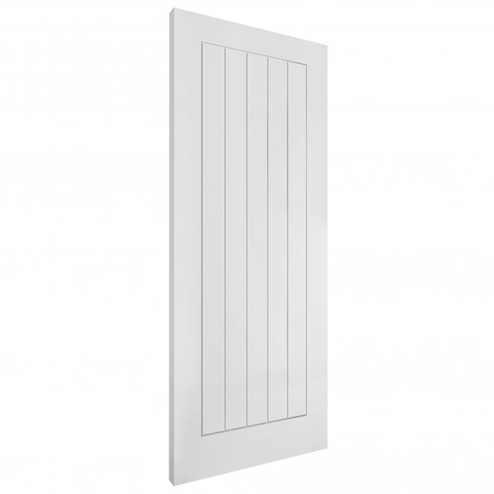 White Moulded Smooth 5 Panel Cottage Internal Door 2040 x 726 x 40mm Image 2