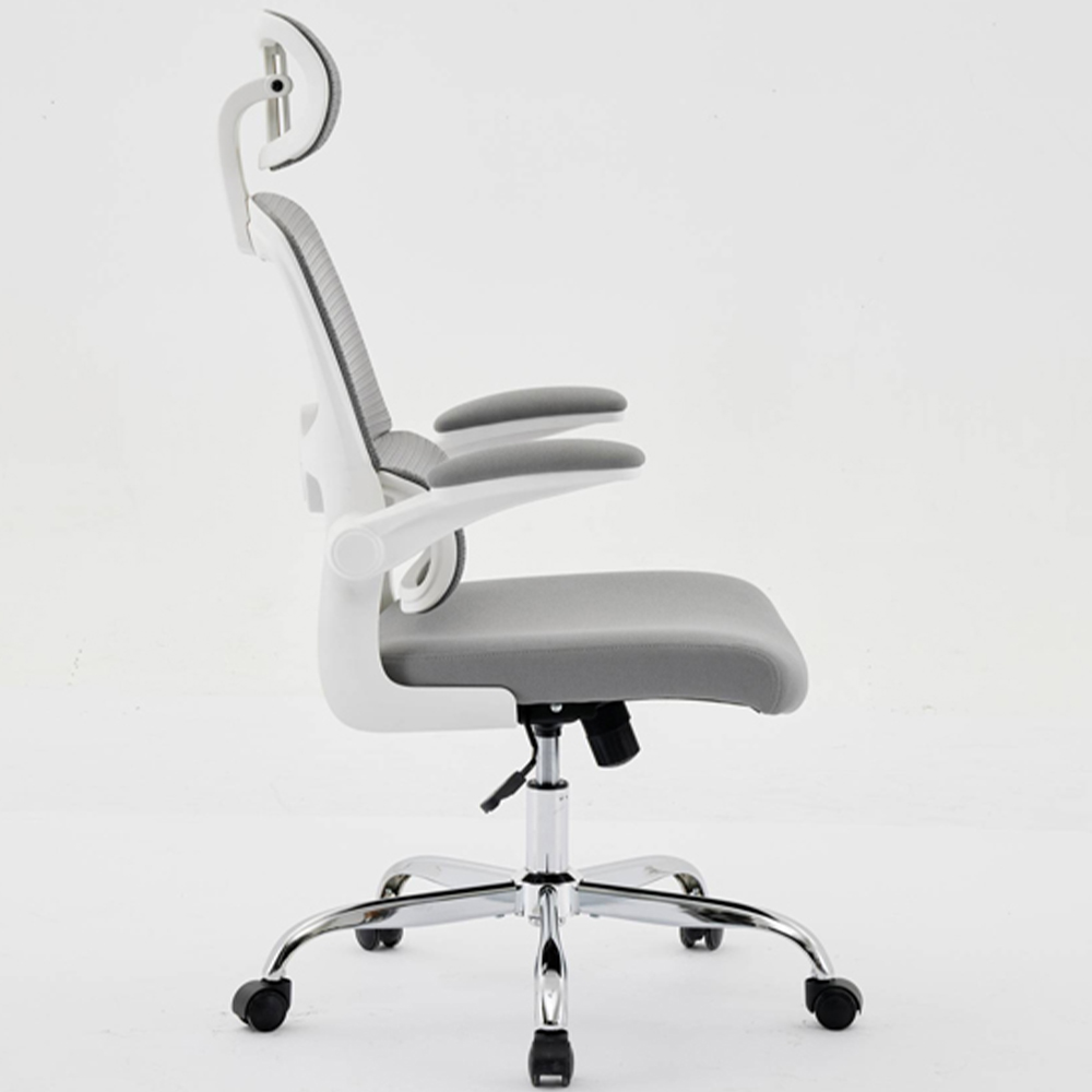 Shankar Supreme Grey and White Mesh Office Chair Image 7
