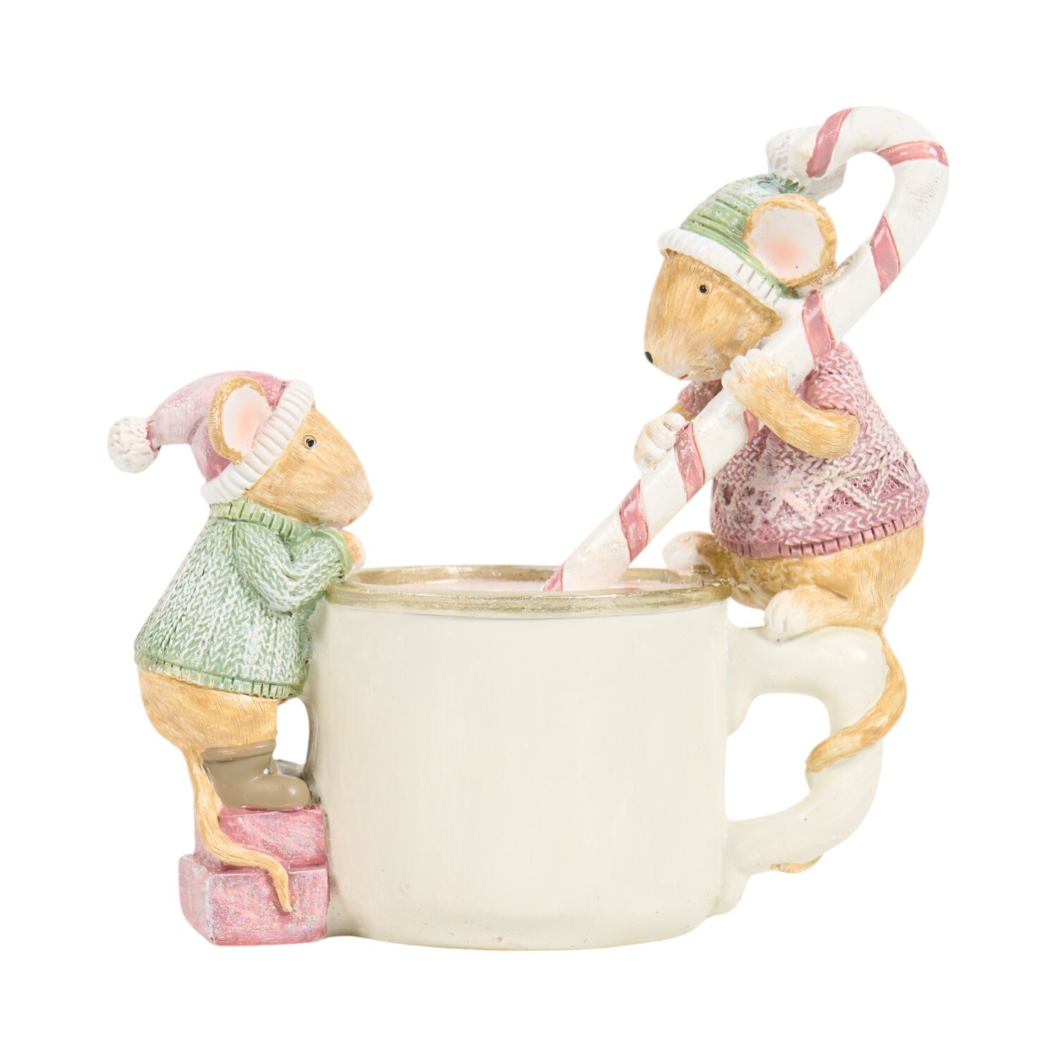 Mouse Cup OrnamentBeige Image 1