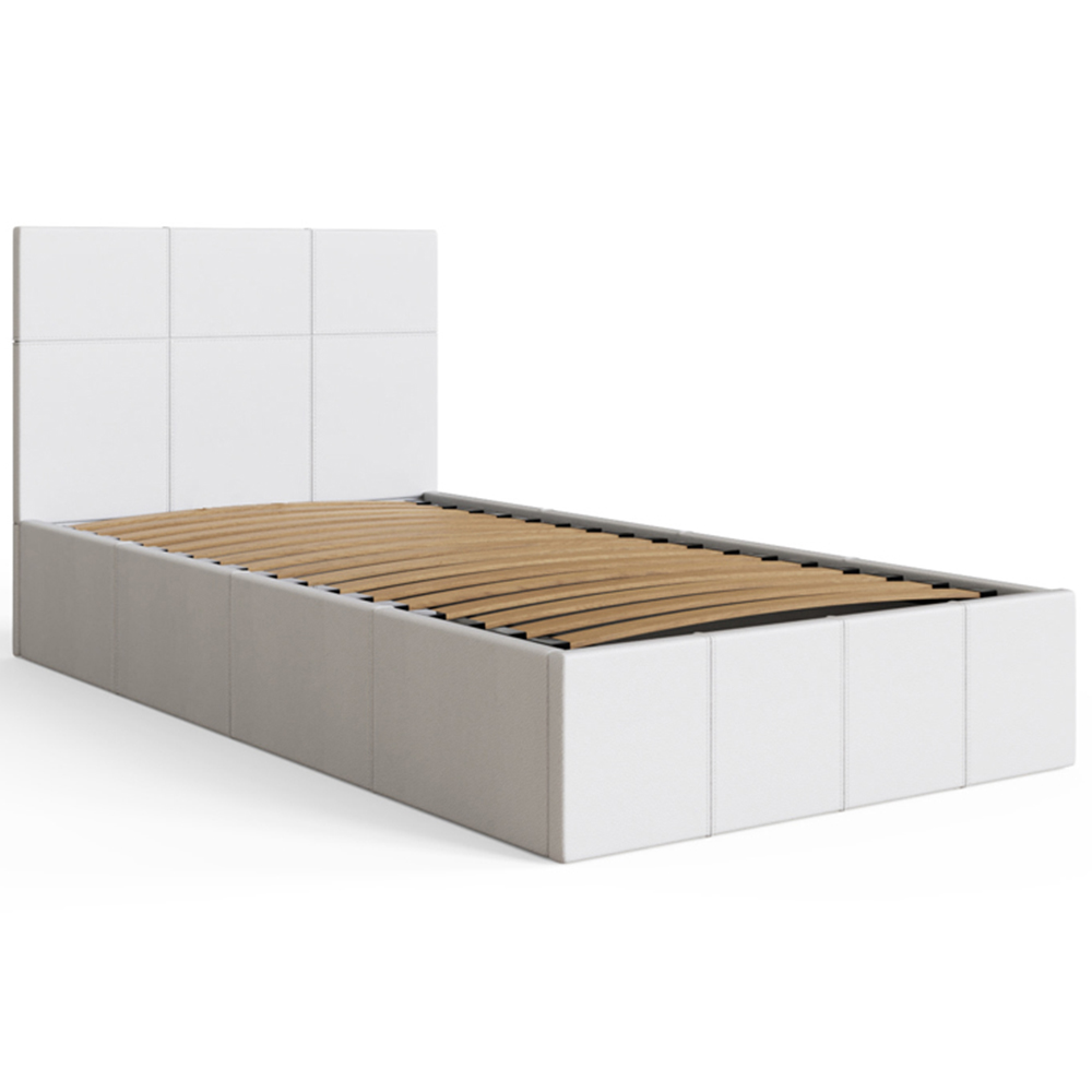 GFW Single White End Lift Ottoman Bed Image 5