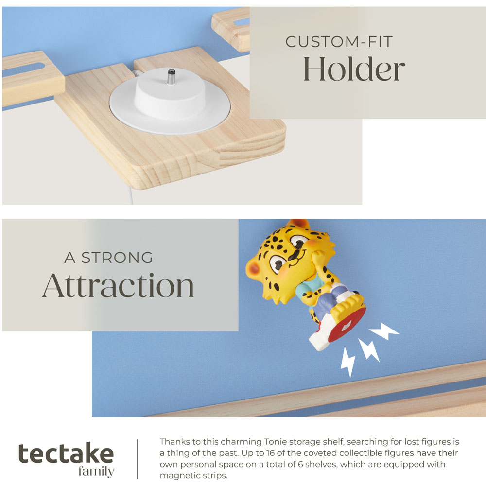 Tectake 6 Shelf Castle Design Wall Unit Image 4