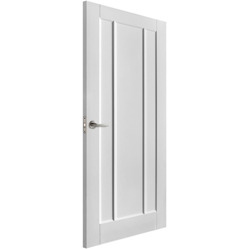 Toledo White Primed 3 Panel FD30 Internal Fire Door 1981 x 686 x 44mm Image 3