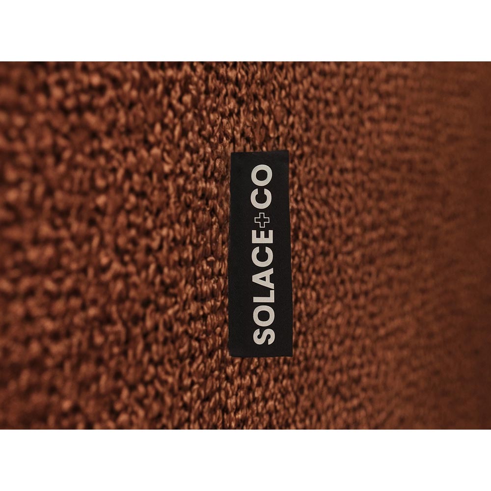 Solace+Co Addison Burnt Orange Velvet Loveseat Sofa Image 6