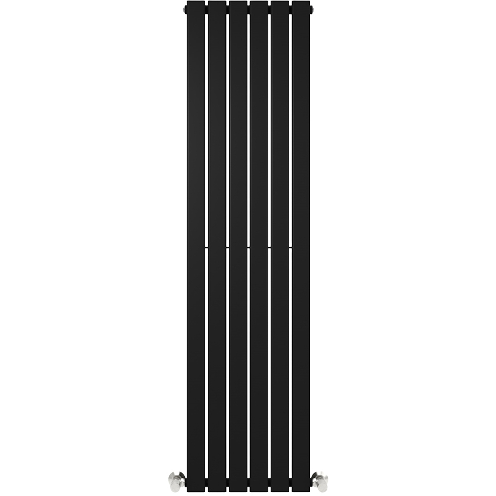 Black 3286 BTU Single Flat Panel Vertical Column Radiator 1800 x 408mm Image 3