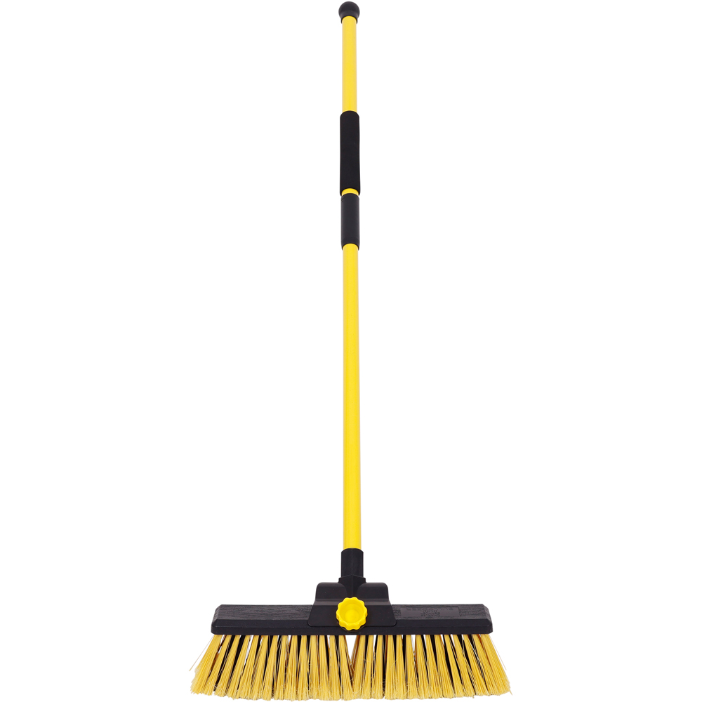 Charles Bentley Yellow Heavy Duty Bulldozer Broom Sweeper 14 inch Image 2