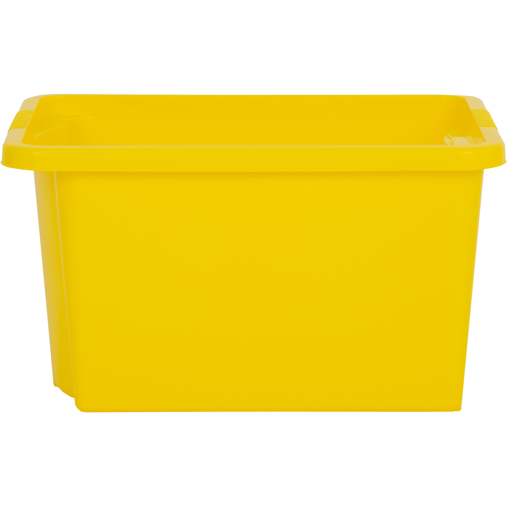 Wham 30L Yellow Stackable Storage Box 4 Pack Image 4