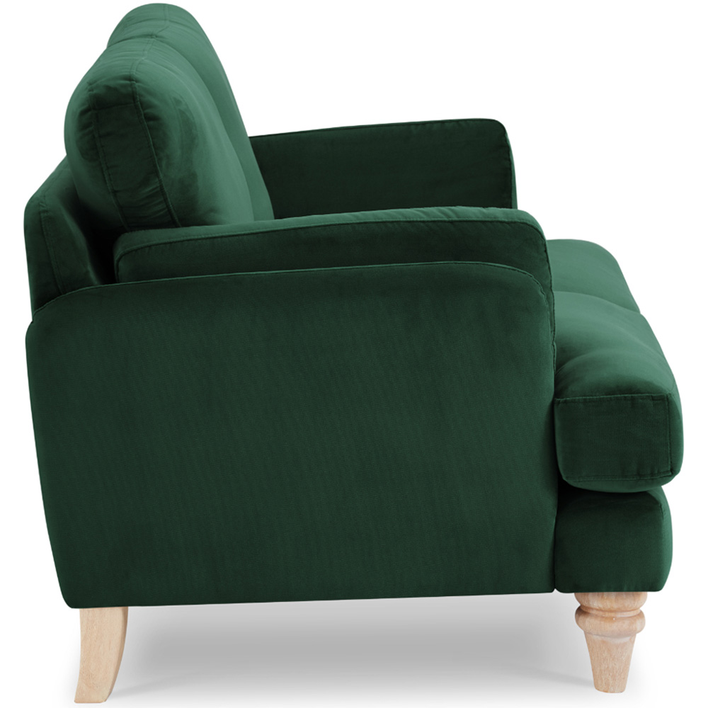 Home Detail Regent 2 Seater Dark Green Velvet Sofa Image 4