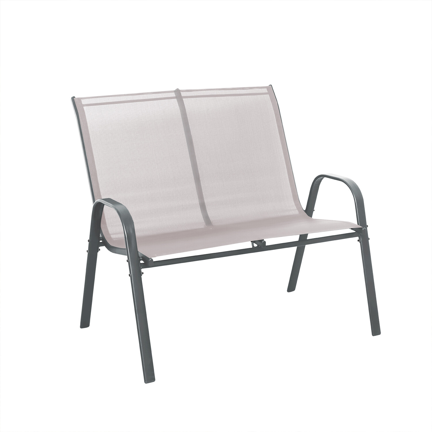 Maya Textilene Bench - Grey Image 4