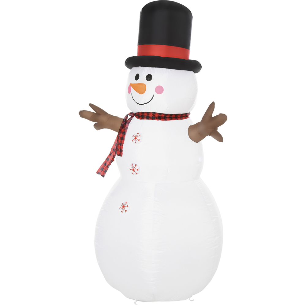 HOMCOM 1.8m LED Snowman Inflatable Image 2