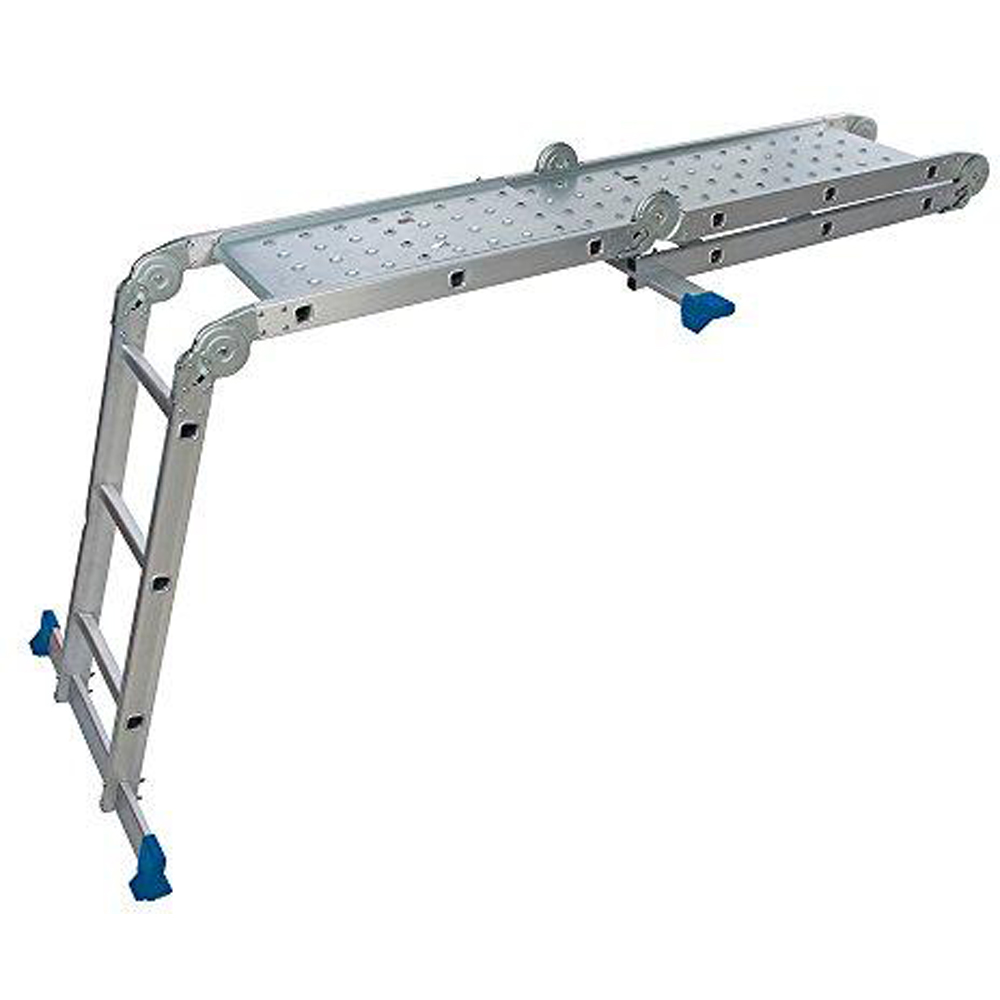 Silverline 12 Tread Multipurpose Ladder with Platform Image 3