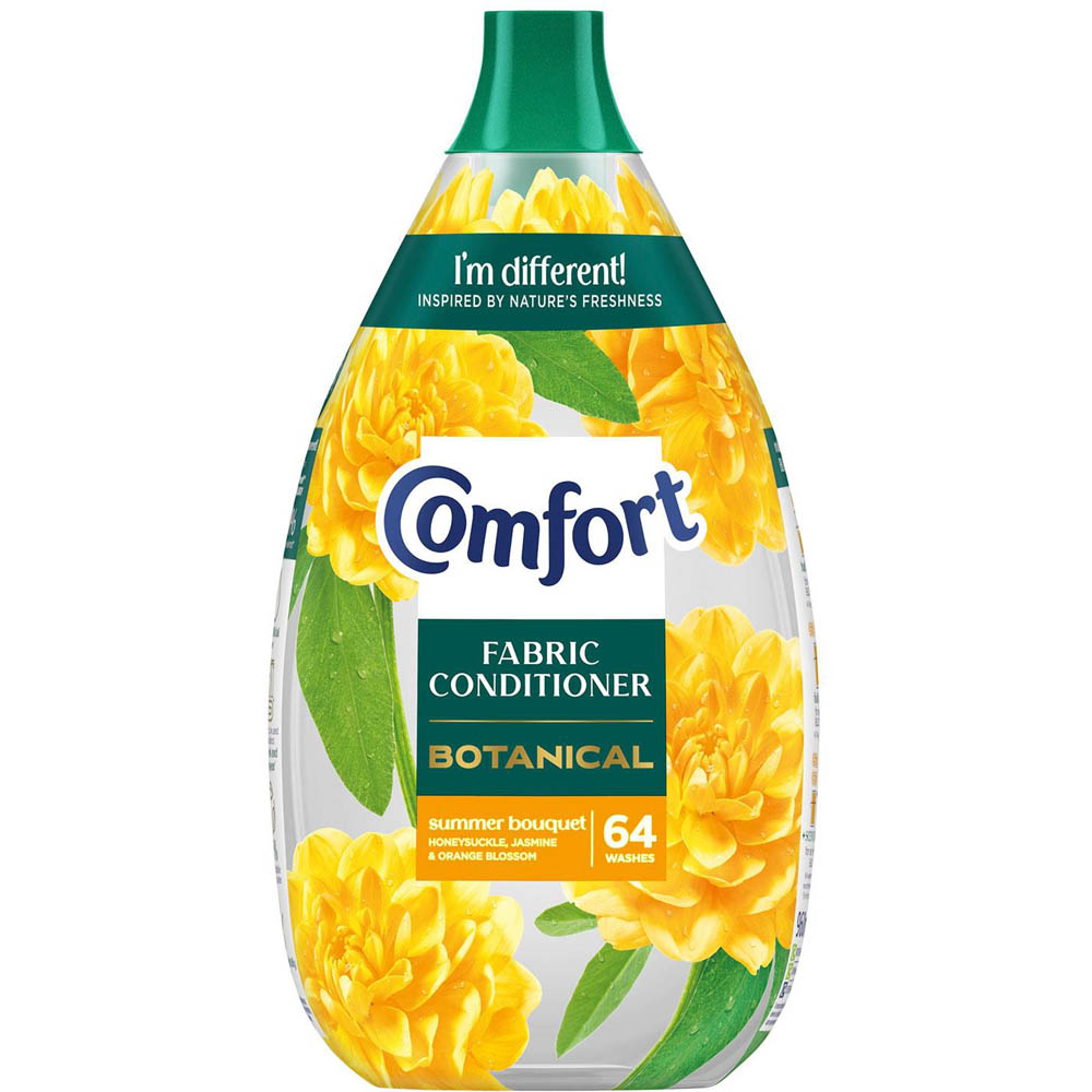 Comfort Botanical Summer Bouquet Fabric Conditioner 64 Washes 960ml 6 Pack Image 2