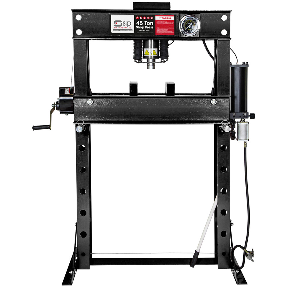 SIP Steel Frame Shop Floor Press 45 Ton Image 1