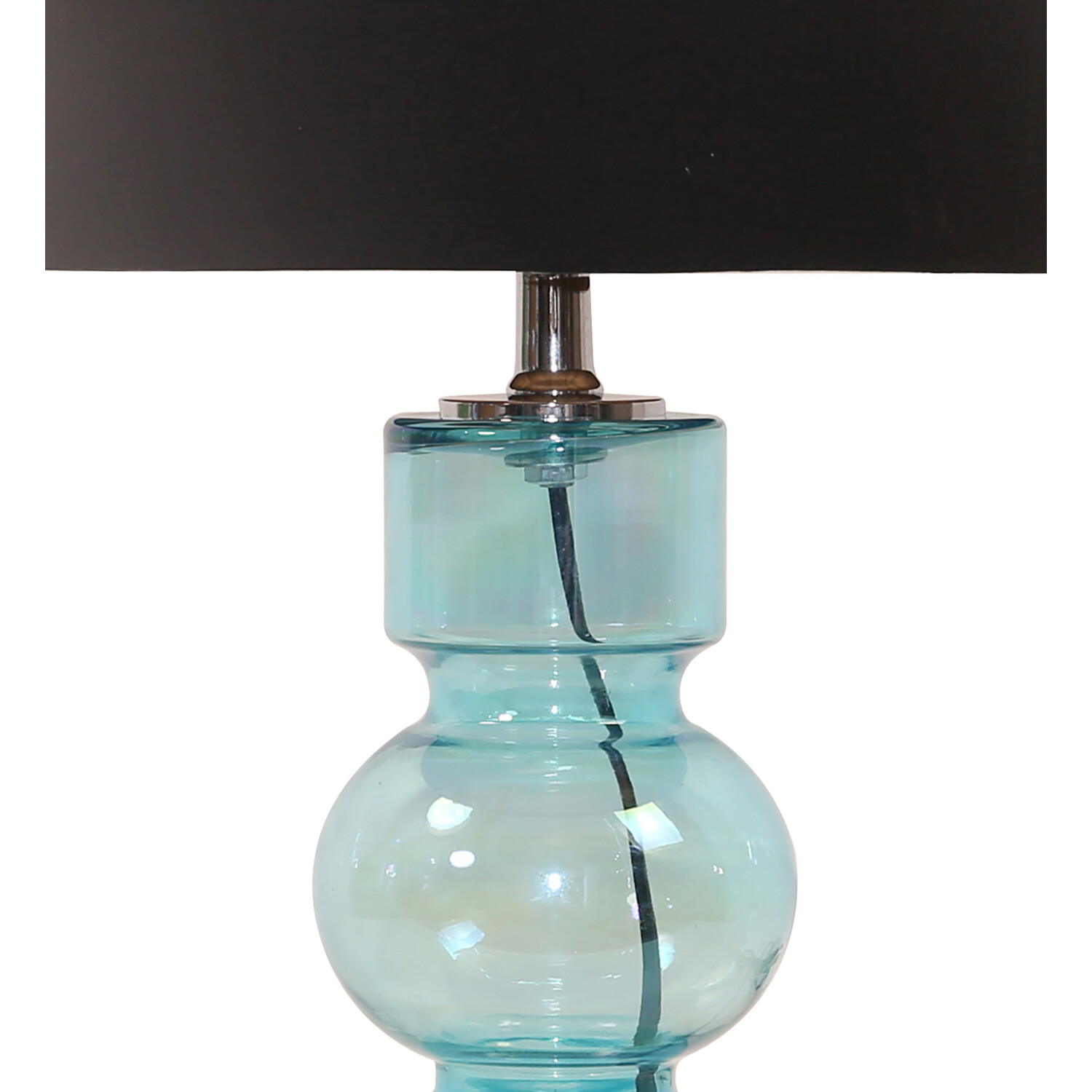Harris Glass Table Lamp - Brown and Blue Image 5