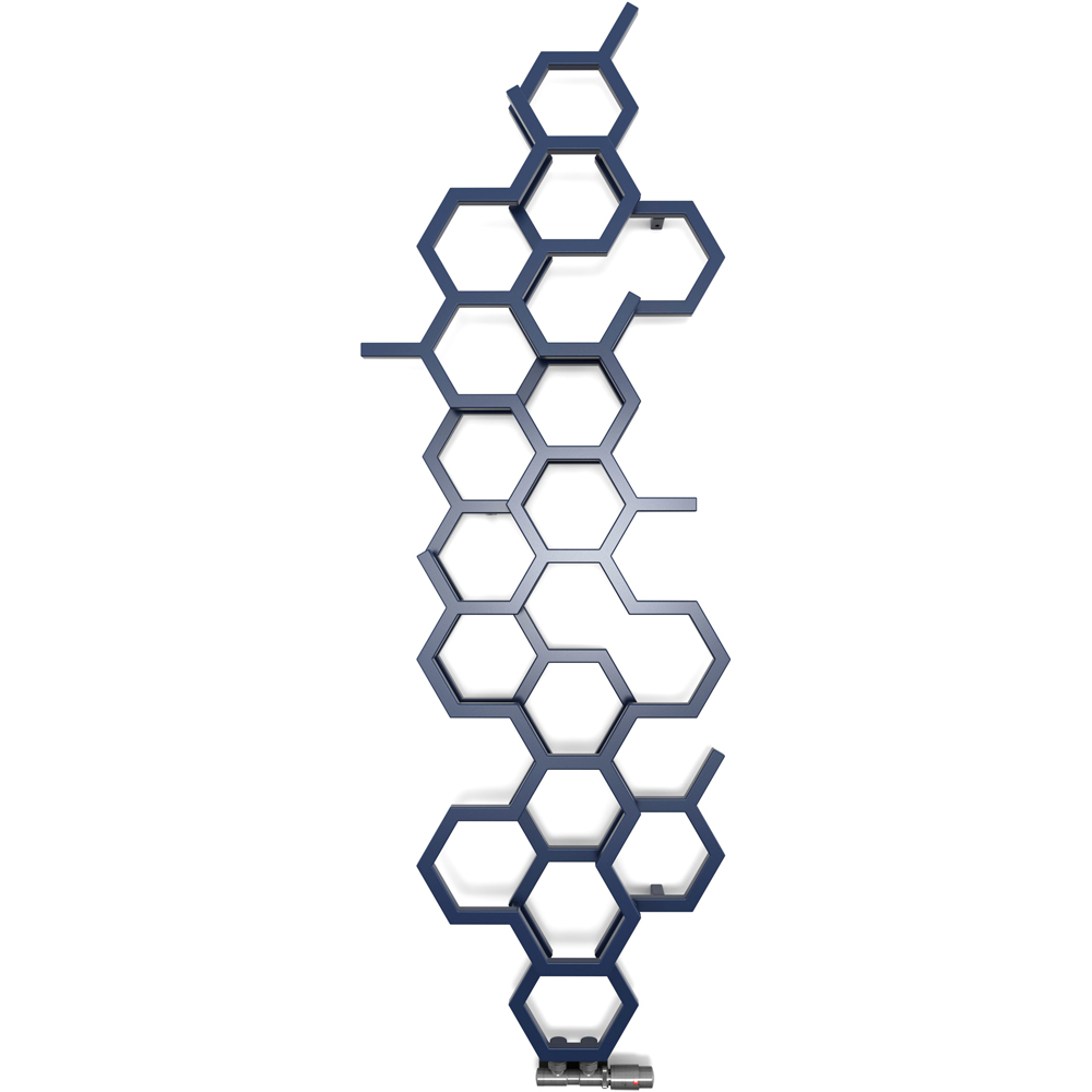 Terma Hex 1708 BTU Denim Radiator 1700 x 573mm Image 3