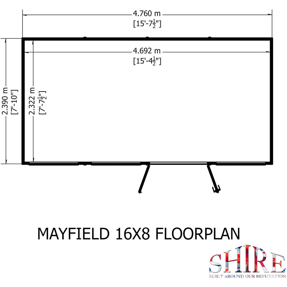 Shire GB Mayfield 16 x 8ft Summerhouse Image 9