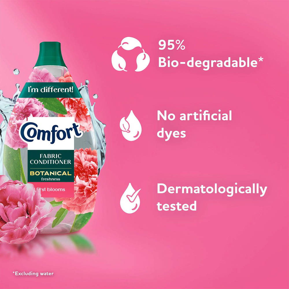 Comfort Botanical First Blooms Fabric Conditioner 64 Washes 960ml 6 Pack Image 5