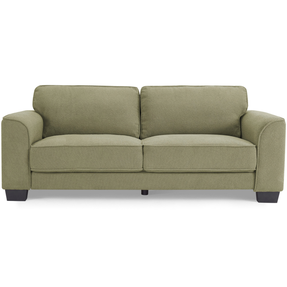 Home Detail Jada 3 Seater Sage Green Boucle Sofa Image 3