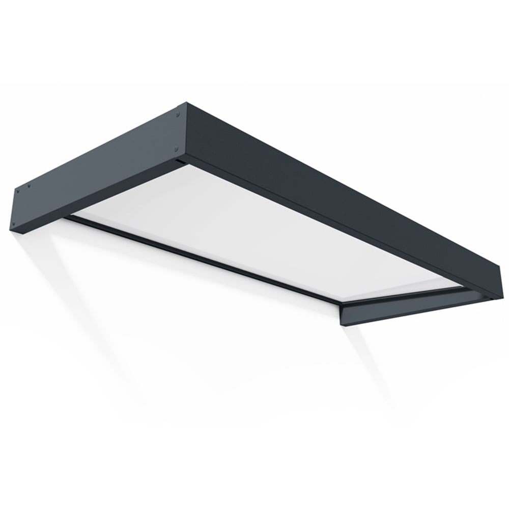 Palram Canopia Sophia 2150 Grey and White Opal Door Canopy 2 x 0.9m Image 2