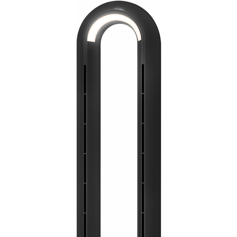 Oscillating Bladeless Fan and LED Night Light Black Image 3