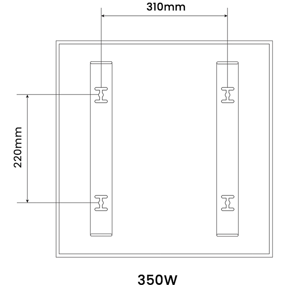 Mirrorstone NXT Gen 350W Infrared Heating Panel 595 x 595mm Image 6