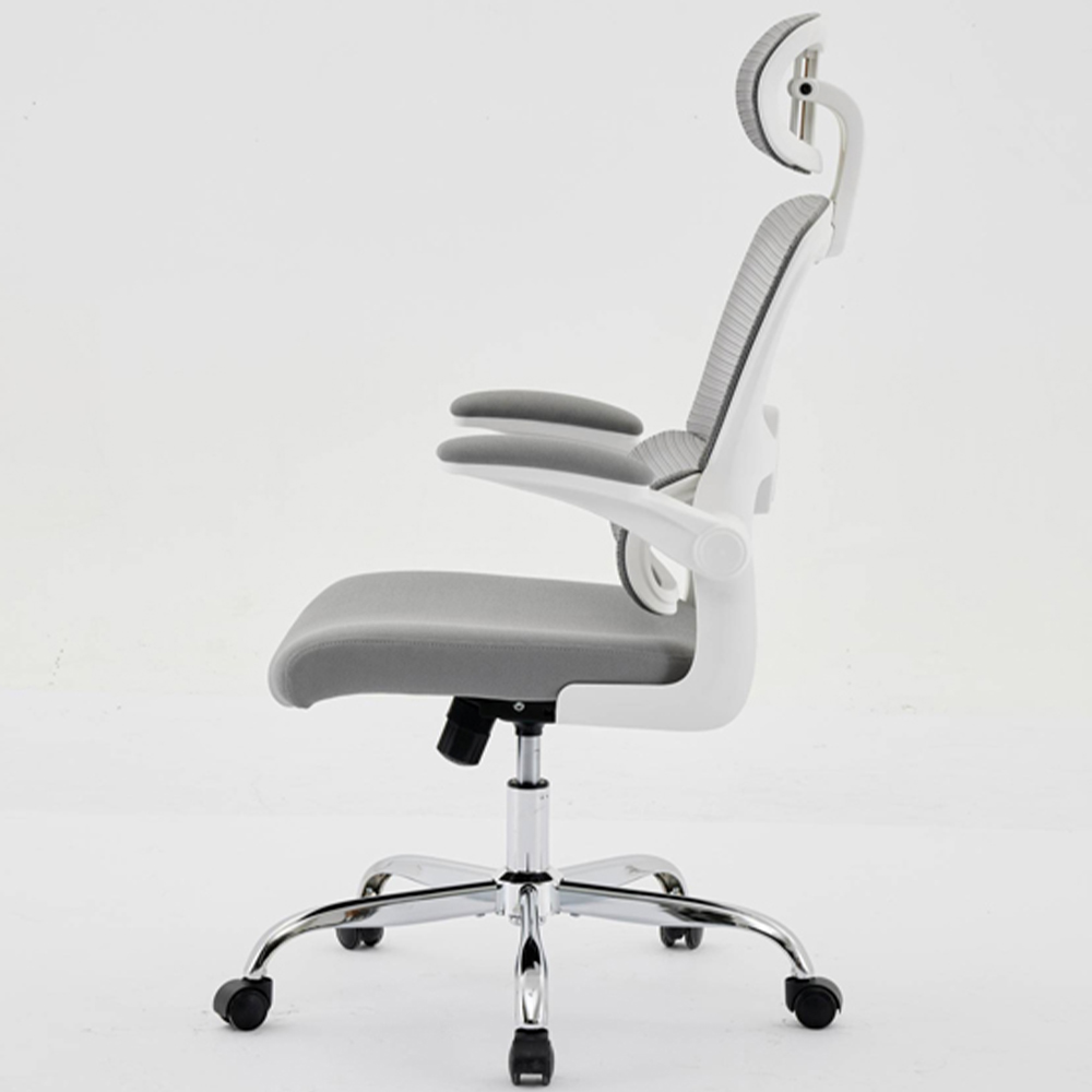 Shankar Supreme Grey and White Mesh Office Chair Image 8