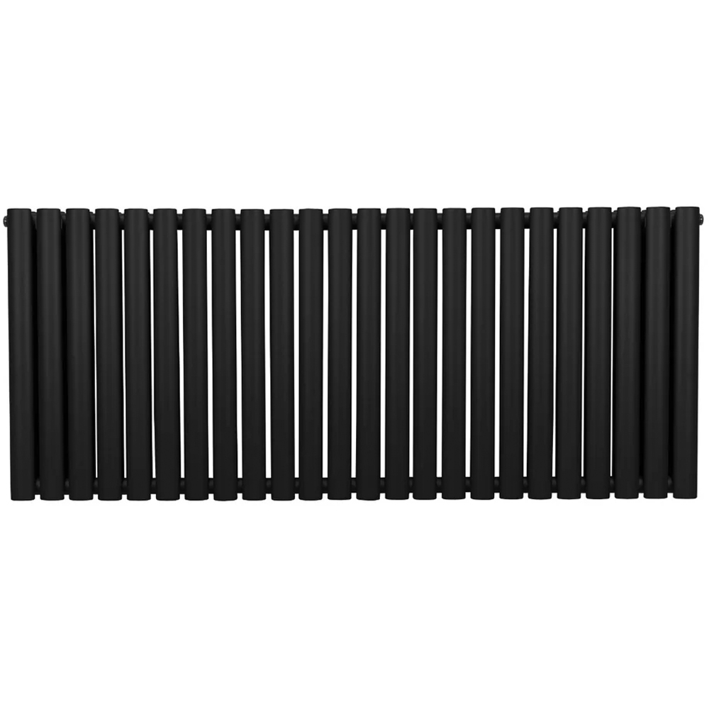 Monster Shop 6440BTU Black Oval Column Radiator 600 x 1440mm Image 1