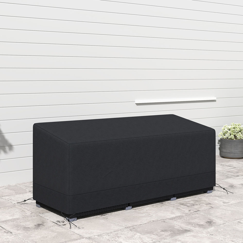Outsunny Black Rectangular Patio Furniture Cover 190 x 72 x 76cm Image 5