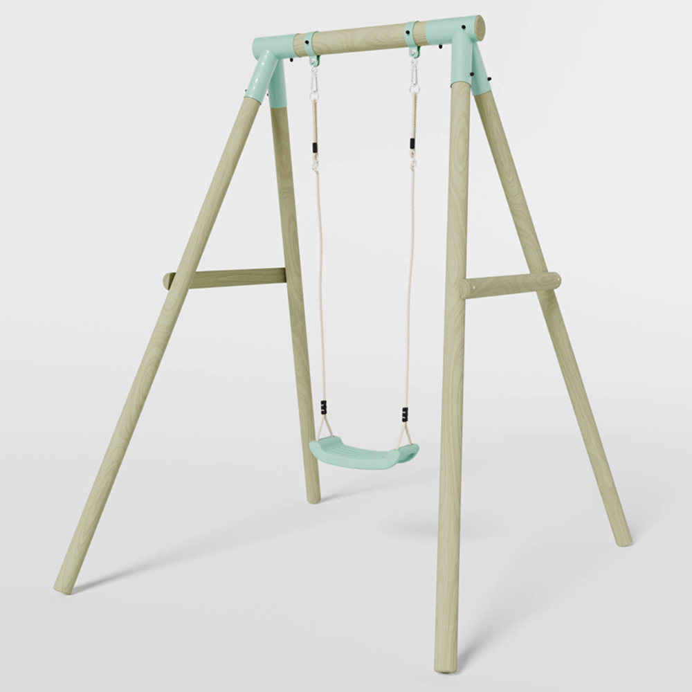 Mercia Wooden Round Pole Single Swing Image 4