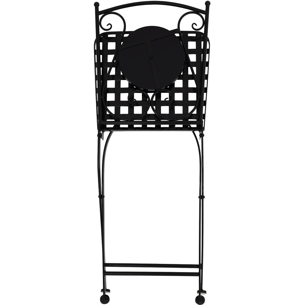 Charles Bentley 2 Seater Bistro Set Mosaic Black and Grey Image 4