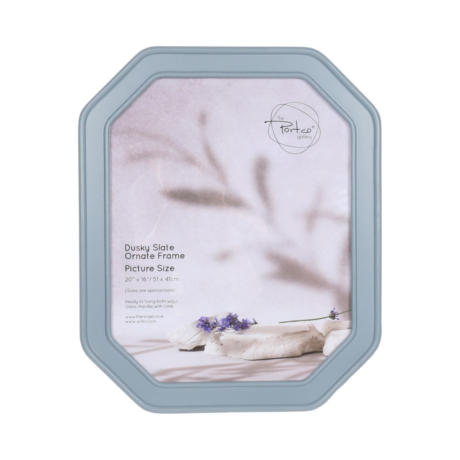 Ornate Photo Frame Dusky Slate 20 x 16in Image 1