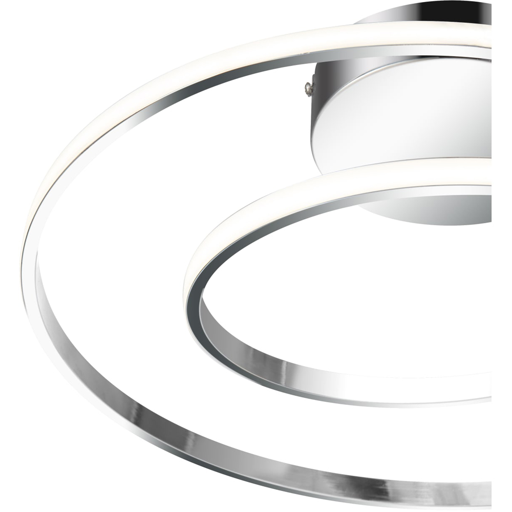 Cosylyte Alston 2 Ring Chrome Flush LED Ceiling Light Image 4