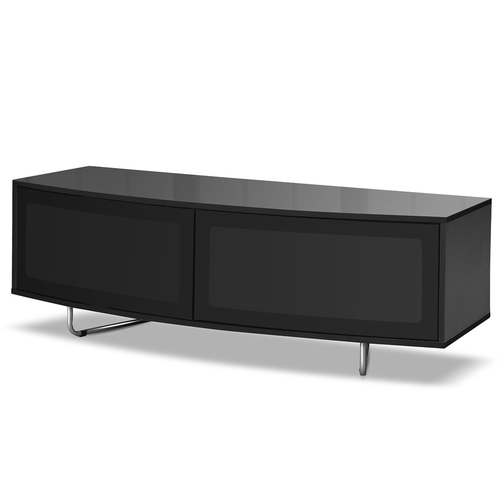 Centurion Supports Caru Gloss Black 2 Door TV Unit Image 7