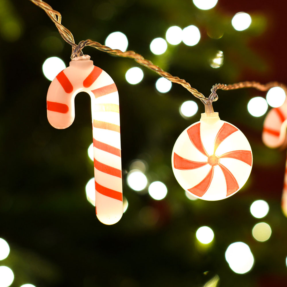 50 LED Christmas Candy String Lights Image 6