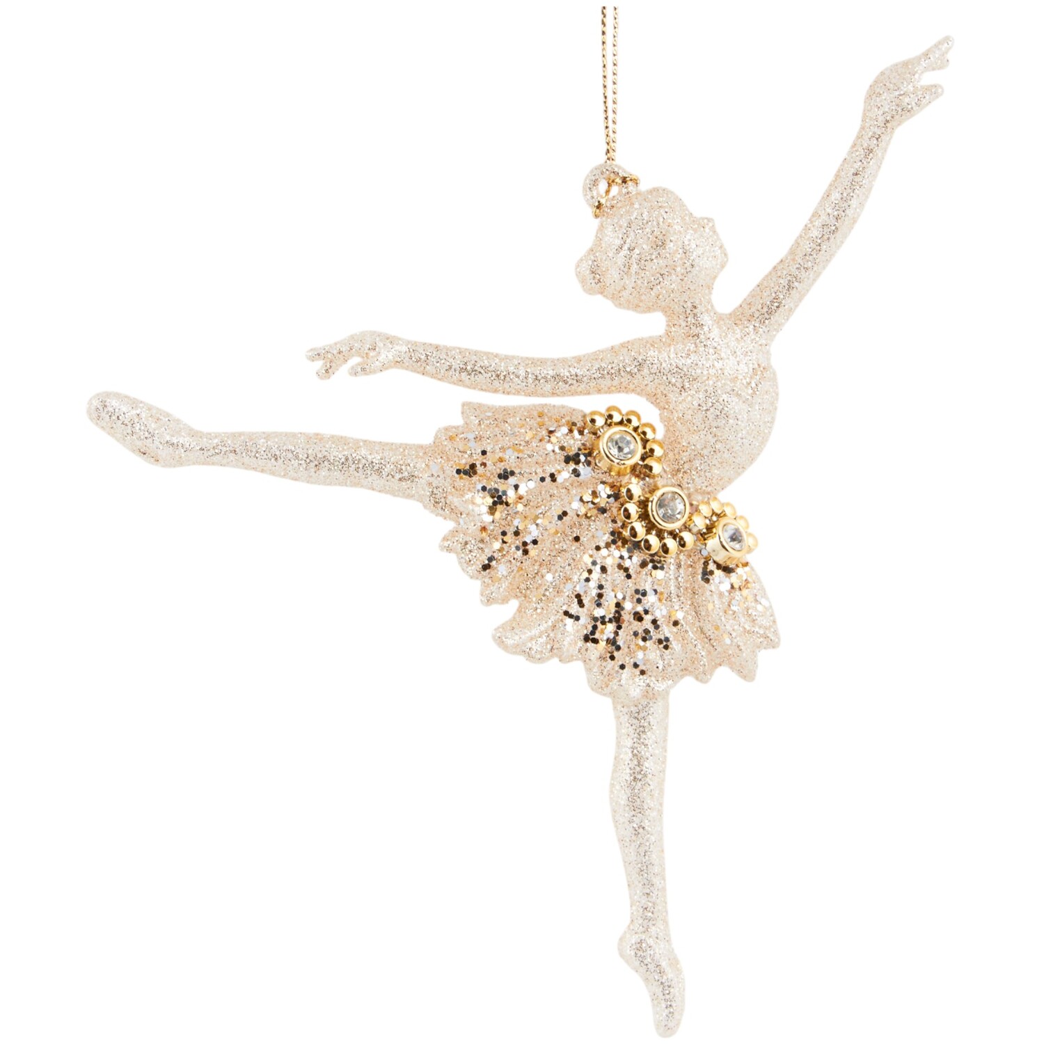 Ballerina Hanging Decoration Gold Image 1
