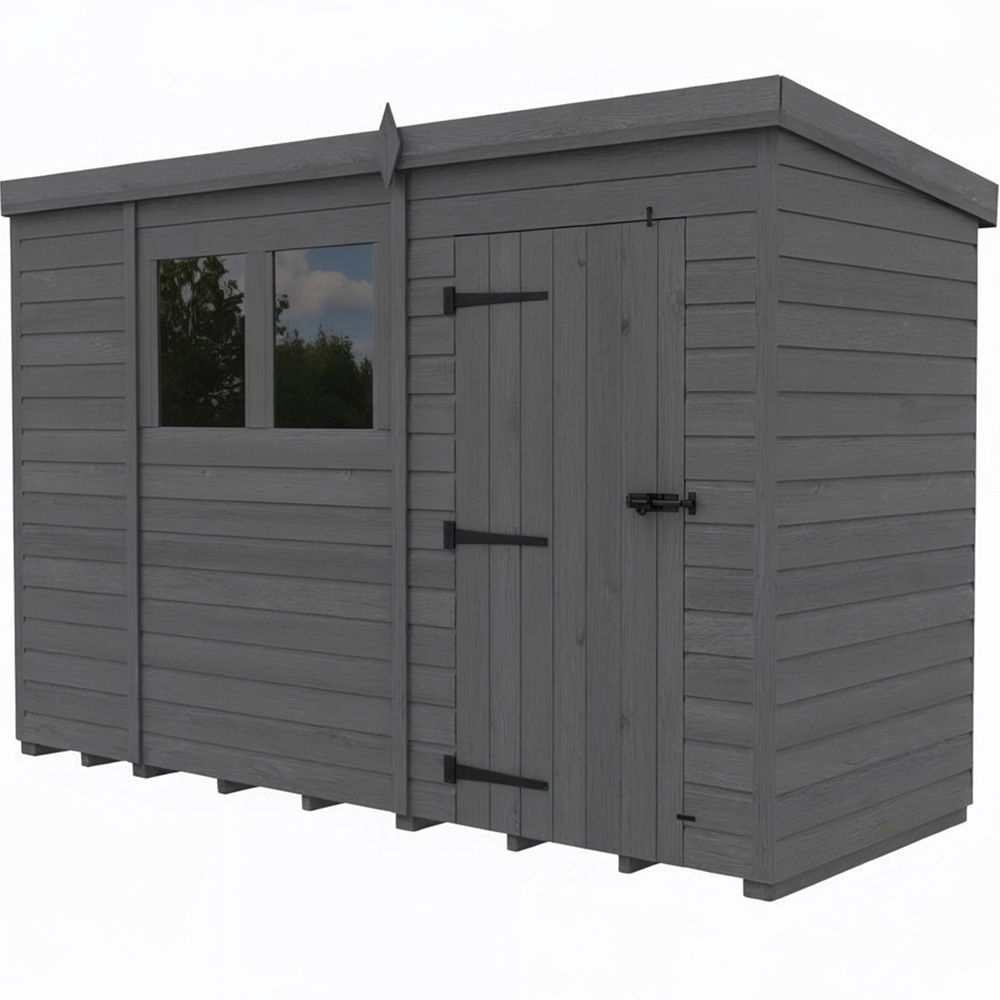 Foreverspaces 11 x 5ft Composite Board Pent Garden Shed Image 2