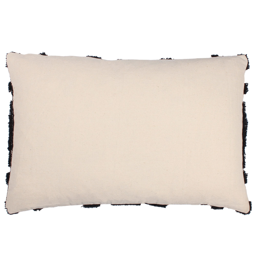 furn. Lamar Black Geometric Tufted Cushion Image 3