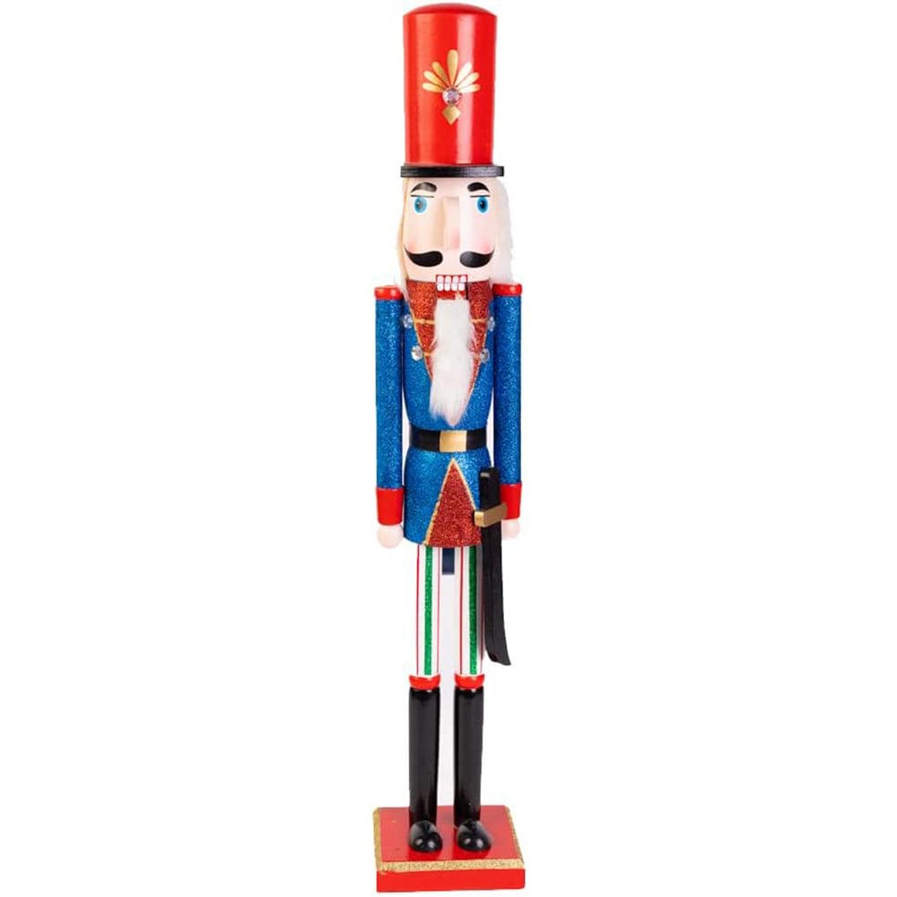 Marco Paul Blue Metal Nutcracker Image 1