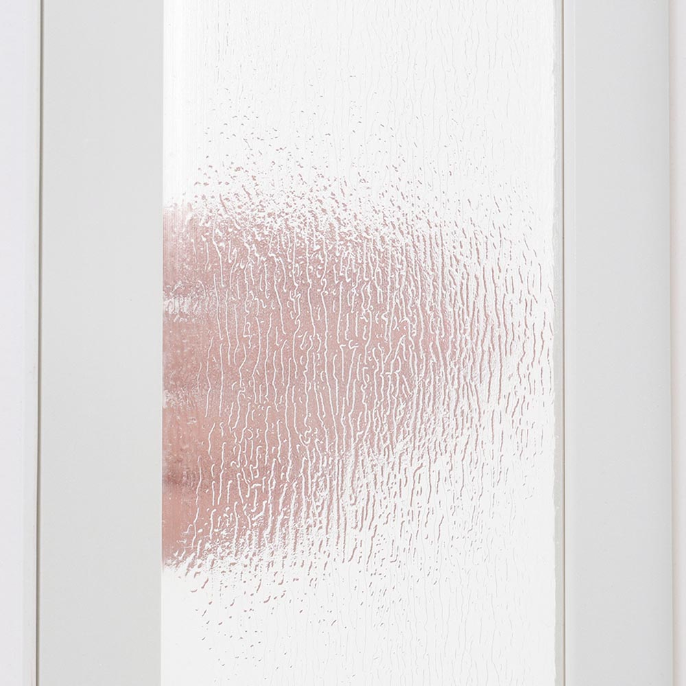 Living and Home Accordion White PVC and Acrylic Folding Door 81 x 203cm Image 4