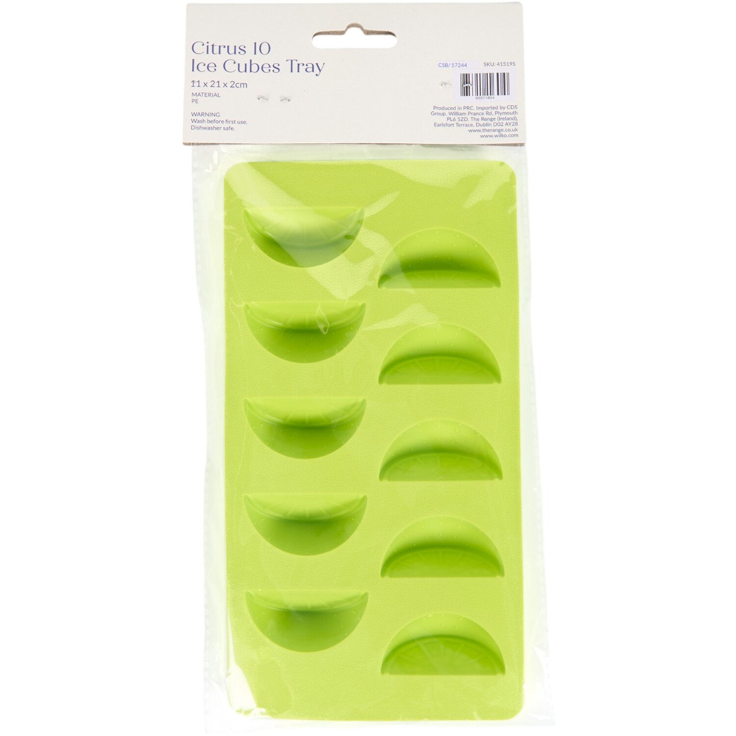 Dolce Vita Citrus 10 Ice Cubes Tray Yellow or Green Image 5