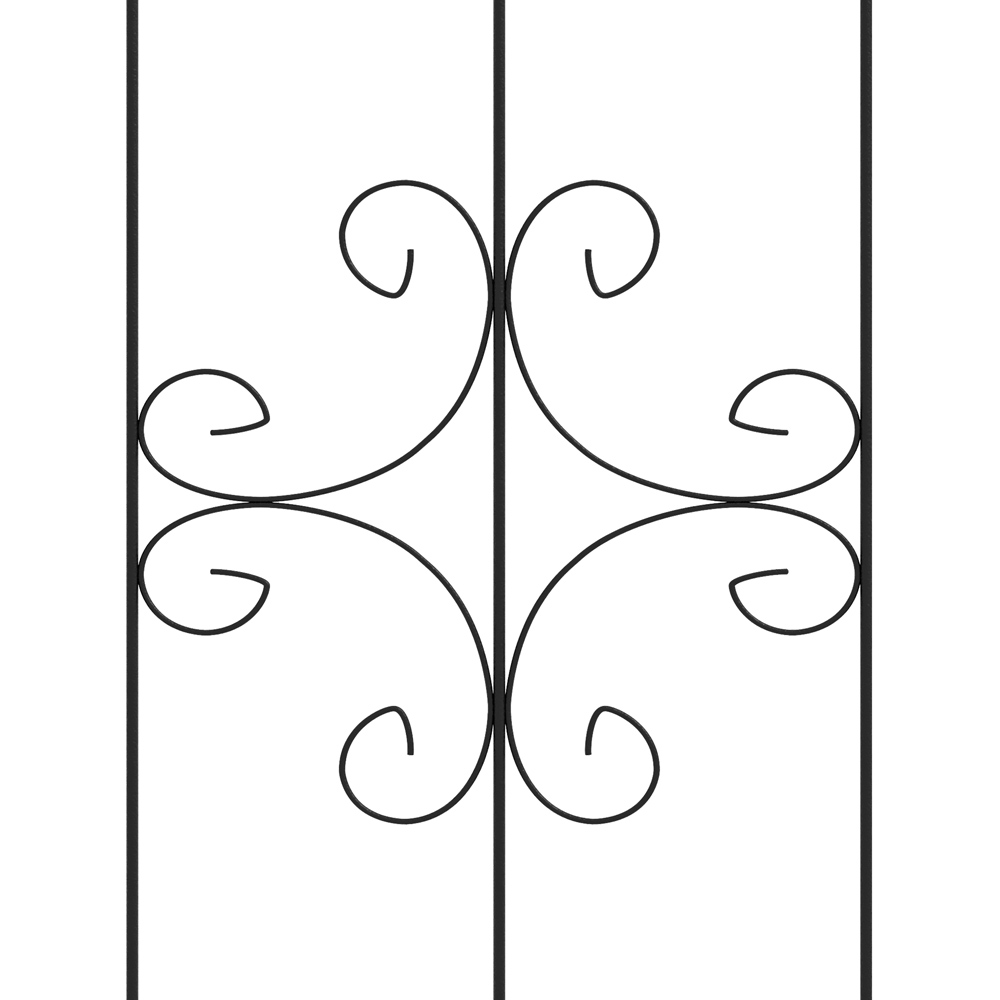 Outsunny Metal Arrow Design Trellis Garden Planter 2 Pack Image 3