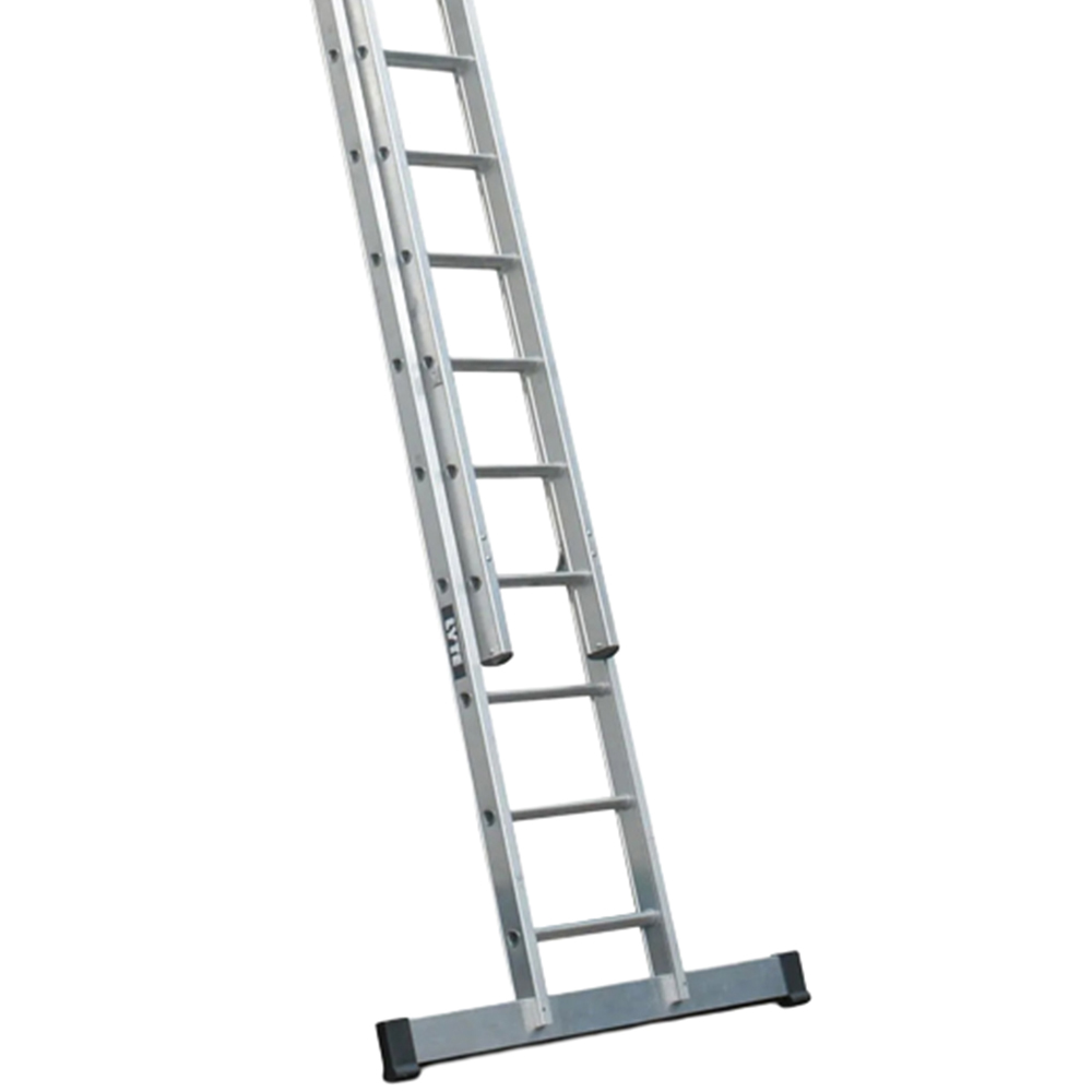 Lyte Ladders & Towers LytePro+ EN131-2 Professional Industrial 2 Section 17 Rung Extension Ladder Image 2