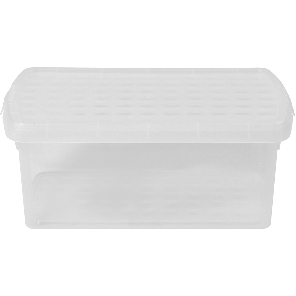 Wham Clip 10.5L Clear Rectangular Storage Box with Lid 3 Pack Image 3