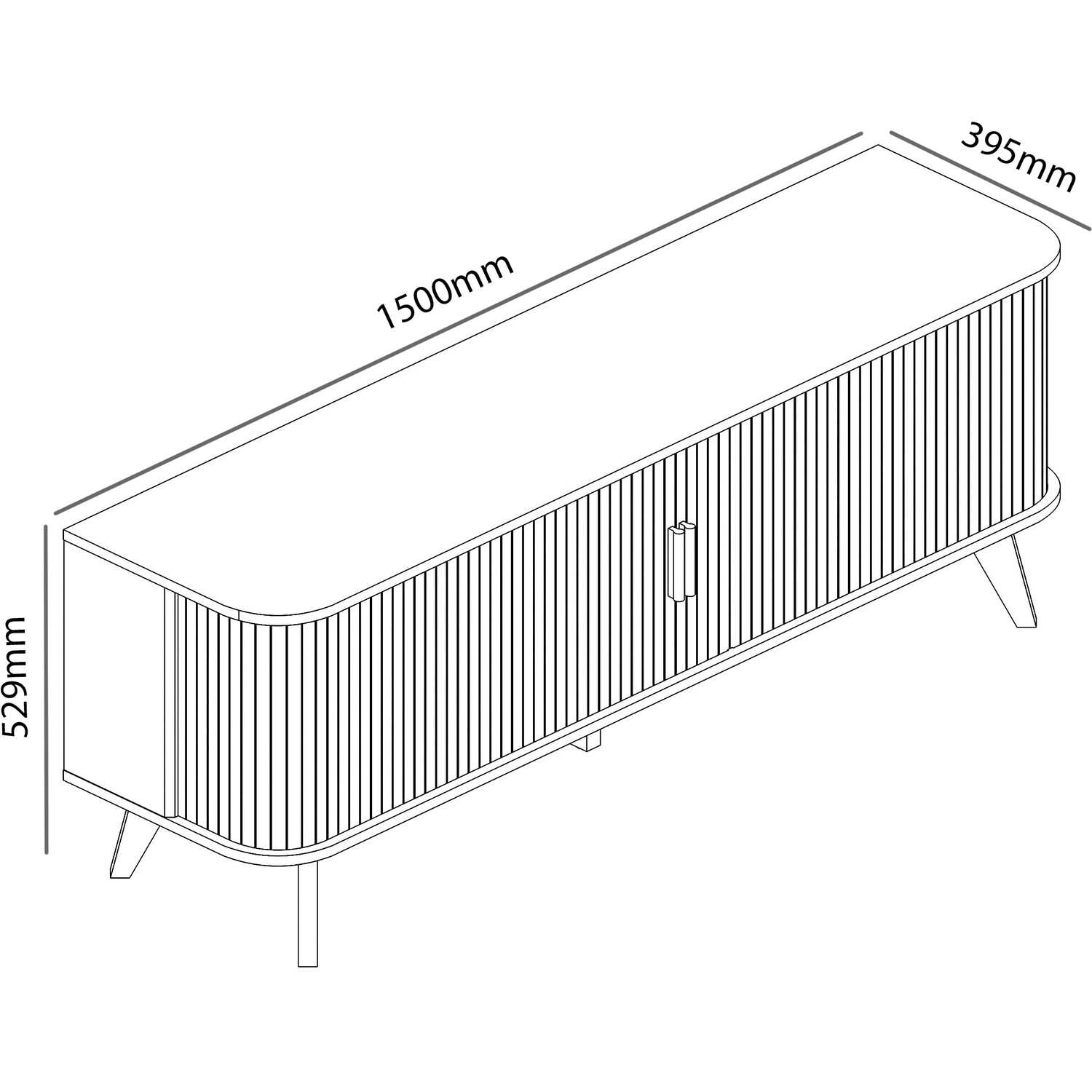 Tv Unit Neutral Mateo Sliding Door TV Unit Neutral | Homebase