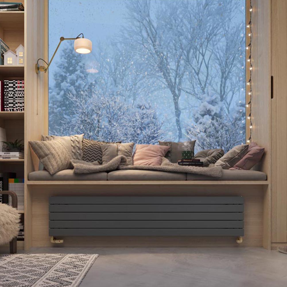 Terma Forte 2223 BTU Metallic Grey Single Panel Radiator 1800 x 366mm Image 7