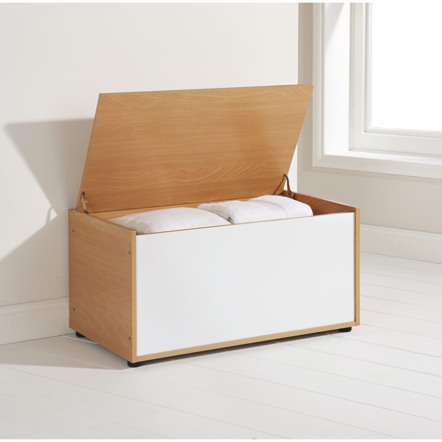 Oslo Ottoman  - White gloss Image 2