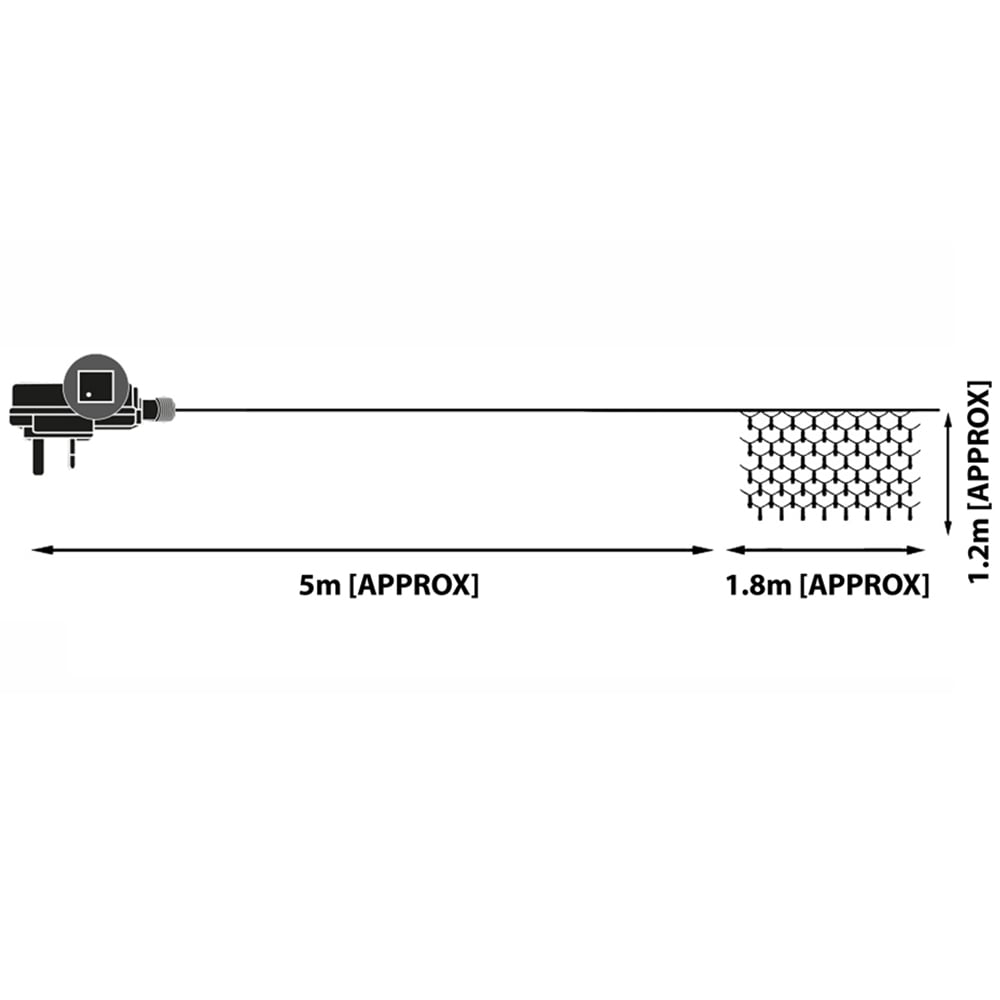 The Christmas Workshop 180 White LED Net String Light Image 6