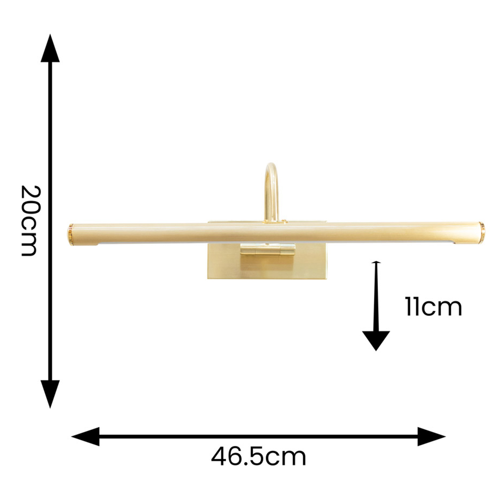 ValueLights Alana Brushed Gold LED Wall Light Image 4