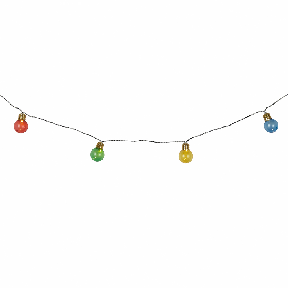 Lighting Collection IP44 Festival Festoon Solar LED Outdoor String Lights Image 2