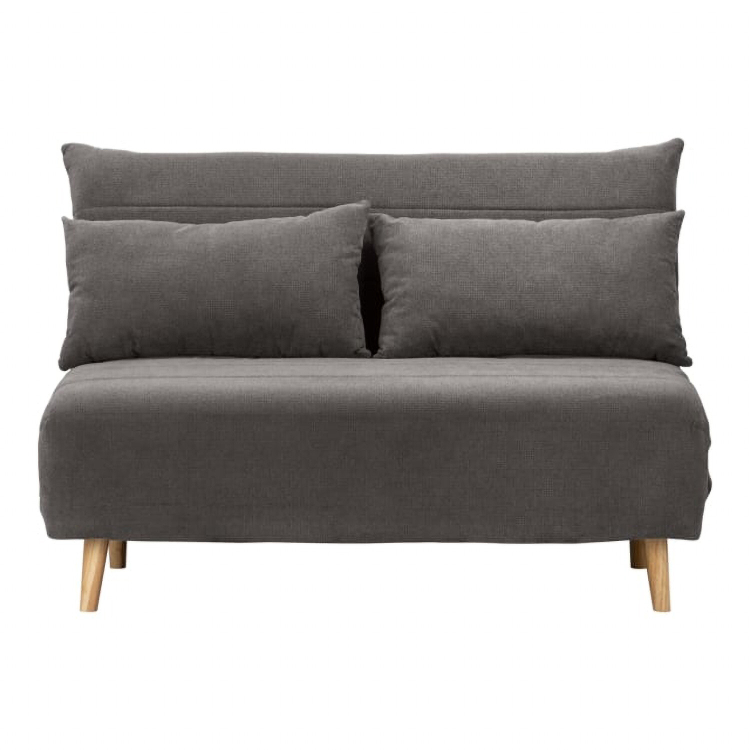 Boston Geo Chenille Sofa Bed - Mid Grey Image 4