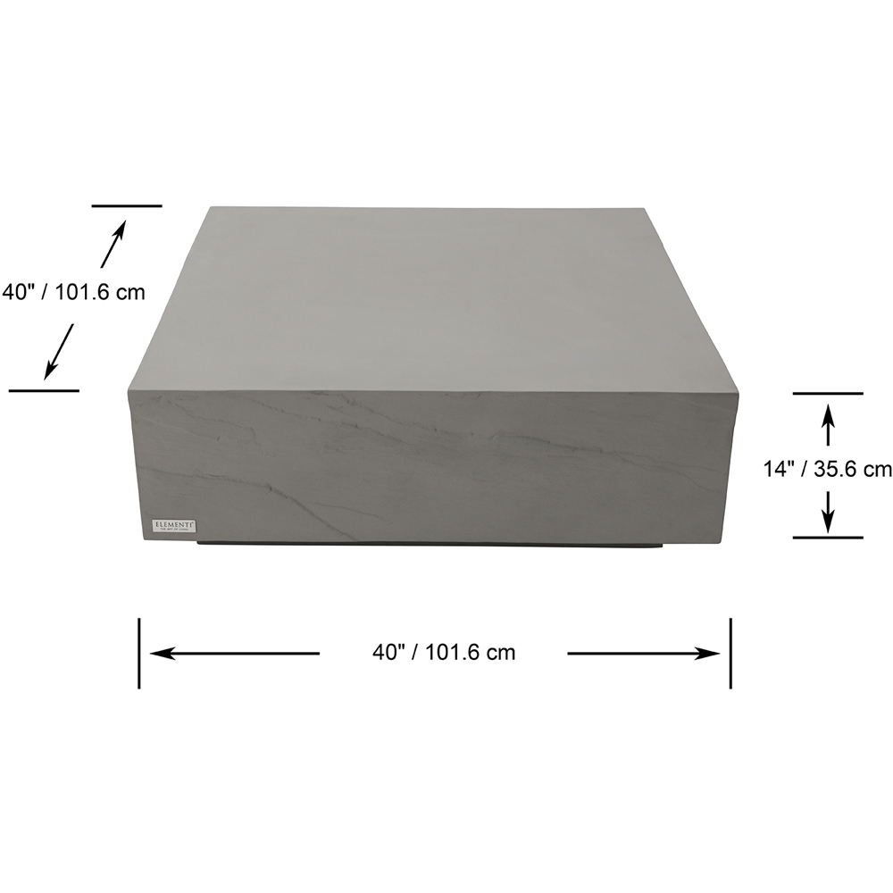 Elementi Colorado Space Grey Large Coffee Table Image 9